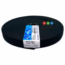ELASTICO PRETO POLIESTER 20 RL25MTS - Armarinho Beira Rio Ltda