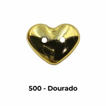 BOTAO 6019/32 CORACAO-PT100UN-DOURADO-PV - Armarinho Beira Rio Ltda