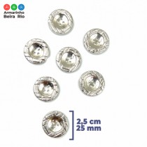 BOTAO ES1024 PRATA PT50UN - Armarinho Beira Rio Ltda