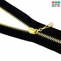 ZIPER DEST METAL DOURADO 50CM C/10 - Armarinho Beira Rio Ltda