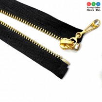 ZIPER DEST METAL DOURADO 70CM C/10 - Armarinho Beira Rio Ltda