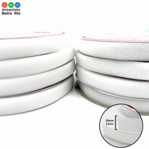 KIT 4 ROLOS VELKRO 25MM BRANCO TOTAL 100MTS - Armarinho Beira Rio Ltda
