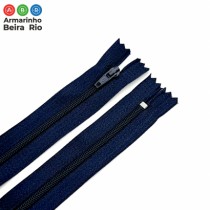 KIT 100 UN ZIPER NYLON 15 MARINHO - Armarinho Beira Rio Ltda