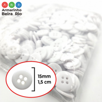 BOTAO AS16728 BRANCO TAM.24 PT 5 GR - Armarinho Beira Rio Ltda