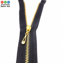 ZIPER METAL DOURADO PINGENTE  20 C/10 UN - Armarinho Beira Rio Ltda