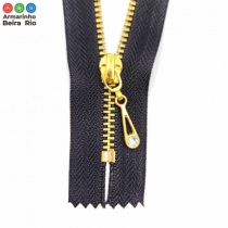 ZIPER METAL DOURADO PINGENTE  20 C/10 UN - Armarinho Beira Rio Ltda