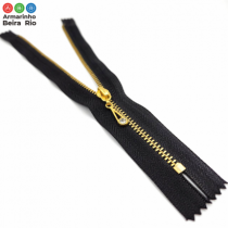 ZIPER METAL DOURADO PINGENTE  20 C/10 UN - Armarinho Beira Rio Ltda