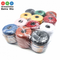 KIT 12 RL BARBANTE PLUMA COLORIDO C/ 74 MTS - Armarinho Beira Rio Ltda