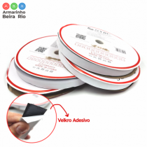 VELKRO ADESIVO 20 BRANCO/PRETO PC25M - Armarinho Beira Rio Ltda