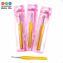 AGULHA CROCHE EMBORRACHADA BARBANTE 3,5MM - Armarinho Beira Rio Ltda