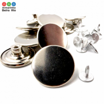 BOTAO FLEX TAM 25 LISO PRATA 50UN - Armarinho Beira Rio Ltda