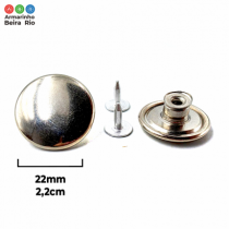 BOTAO FLEX TAM 22 LISO PRATA 50UN - Armarinho Beira Rio Ltda