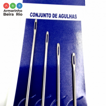 KIT AGULHAS LONGAS 4UN (TAM:12-15-17-22CM) - Armarinho Beira Rio Ltda