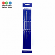 KIT AGULHAS LONGAS 4UN (TAM:12-15-17-22CM) - Armarinho Beira Rio Ltda