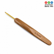 AGULHA CROCHE BAMBU BARBANTE 2,5 MM - Armarinho Beira Rio Ltda