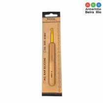 AGULHA CROCHE BAMBU BARBANTE 5 MM - Armarinho Beira Rio Ltda