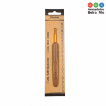 AGULHA CROCHE BAMBU BARBANTE 6 MM - Armarinho Beira Rio Ltda